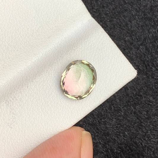 Bicolor Tourmaline Gemstone from Afghanistan