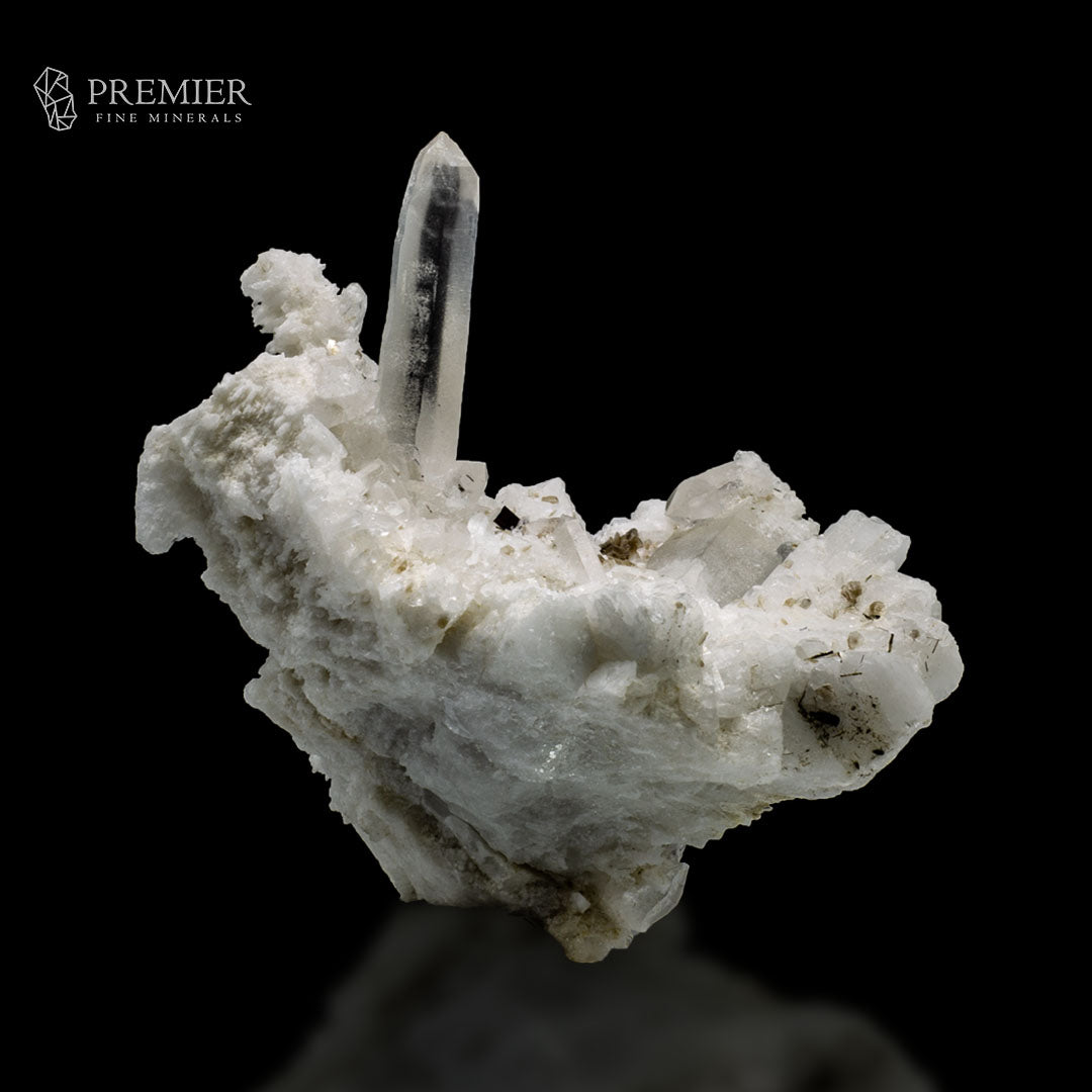Lemurian Quartz with Schorl & Mica on Feldspar – Skardu Pakistan