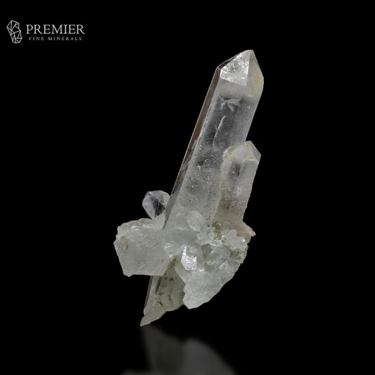 Lemurian Quartz, Himalayan Quartz, Pakistan Minerals, 15.92g, Mineral Cluster, Natural Crystal, Striated Quartz, Rock Crystal, Thumbnail Specimen
