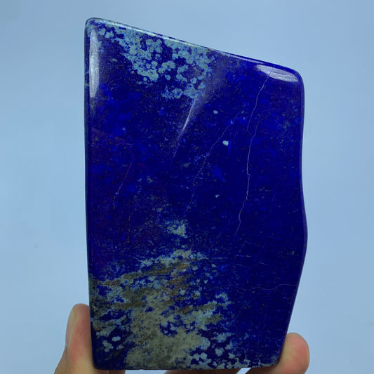 Lapis Lazuli Polished, 550g Lapis, Royal Blue, Afghan Lapis, Polished Slab, Freeform Stone, Healing Stone, Third Eye Chakra, Golden Pyrite, Display Decor