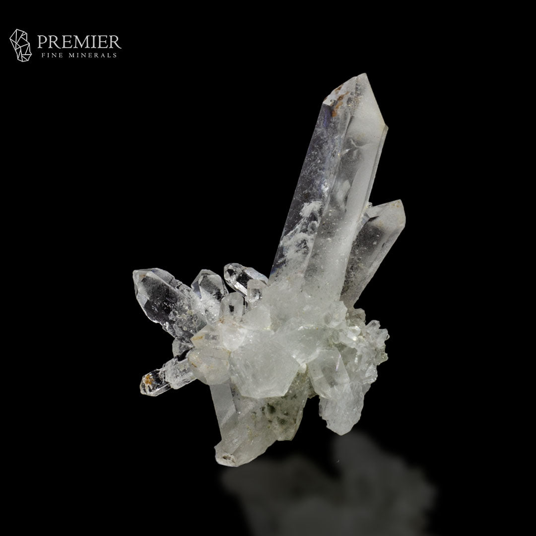 Lemurian Quartz, Himalayan Quartz, Pakistan Minerals, 15.92g, Mineral Cluster, Natural Crystal, Striated Quartz, Rock Crystal, Thumbnail Specimen