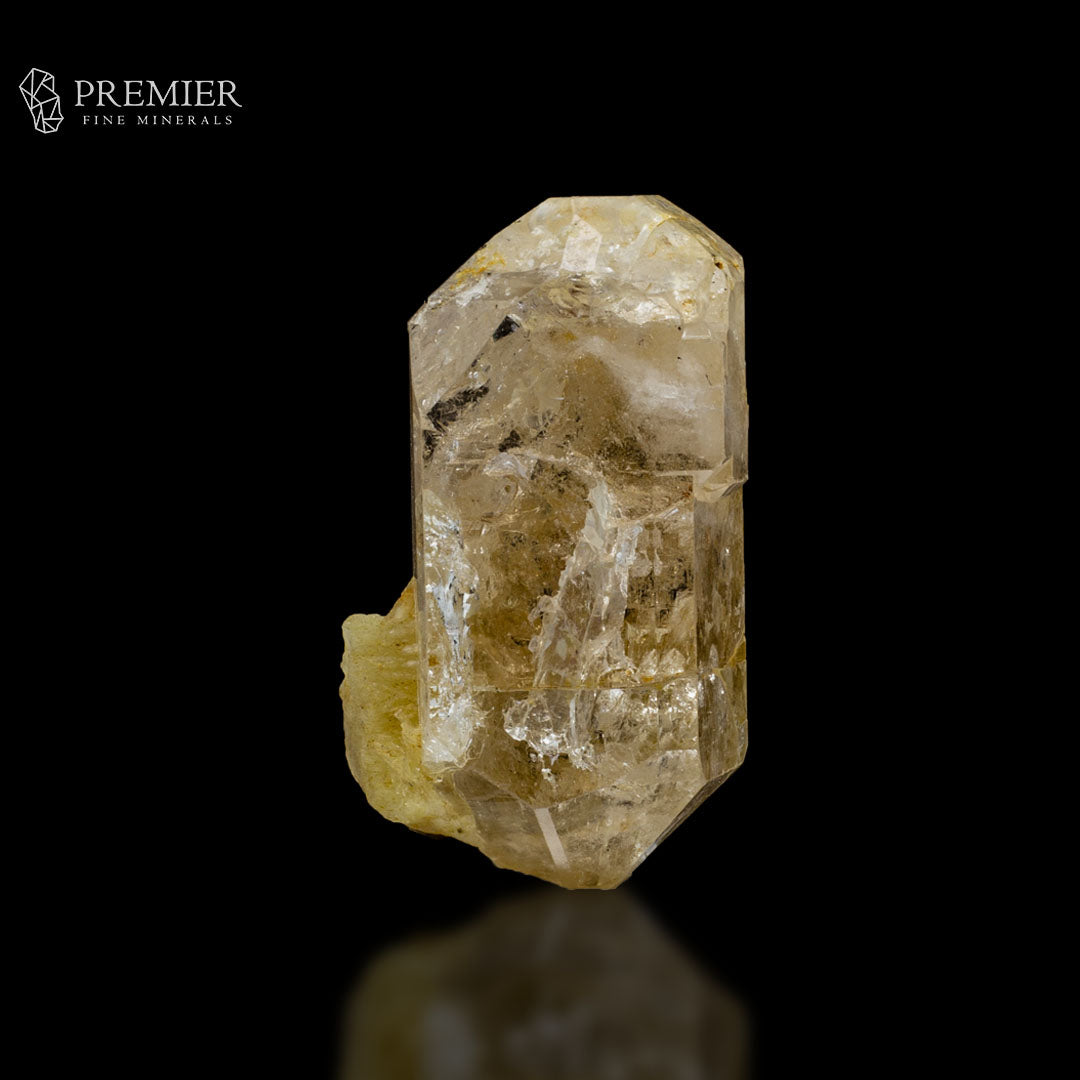 Topaz Double Terminated Crystal with Schorl - Pakistan