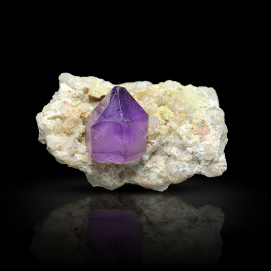 Amethyst, Quartz, Crystal Cluster, 36 Grams, 180 Carats, Afghanistan Mineral, Purple Crystal, On Matrix, Crown Chakra, Collector Specimen, Miniature Specimen, Silica, Healing Crystal