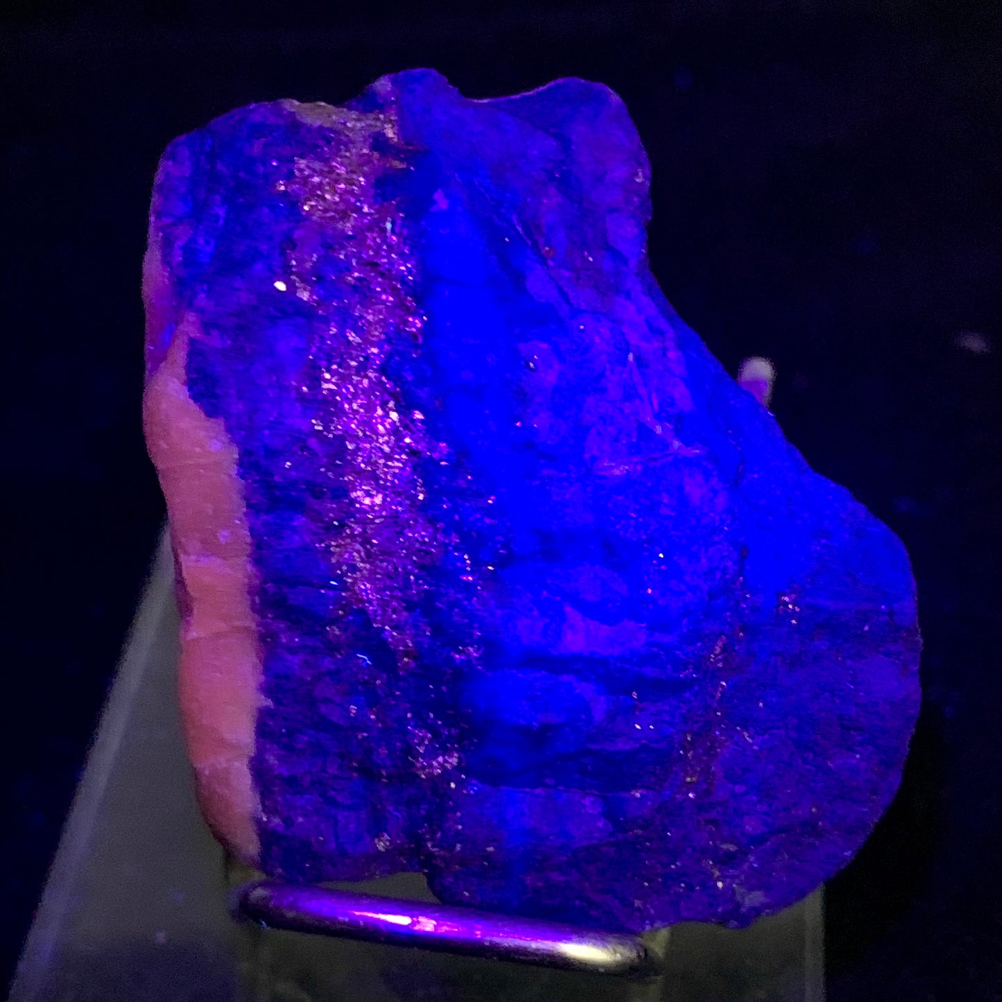 Lapis Lazuli, Rough Specimen, Fluorescent, UV Reactive, 66.8 Grams, 334 Carats, Afghanistan, Blue Stone, Pyrite, Raw Mineral, Third Eye Chakra, Large Specimen, Collector Grade