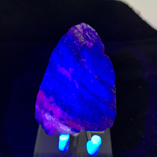 Lapis Lazuli, Rough Specimen, Fluorescent, UV Reactive, 32.3 Grams, 161.5 Carats, Afghanistan, Blue Stone, Pyrite, Raw Mineral, Third Eye Chakra, Handheld Stone, Collector Grade