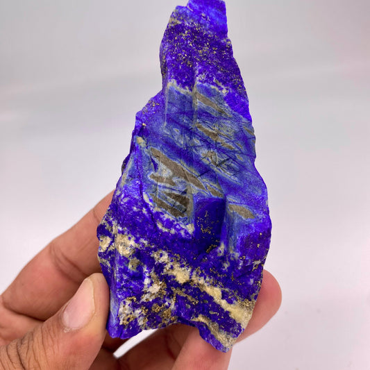 Lapis Lazuli, Lazurite, Afghanistan Minerals, 159g, Rough Gemstone, Royal Blue Lapis, Pyrite Inclusions, Lapidary Rough, Cabinet Specimen