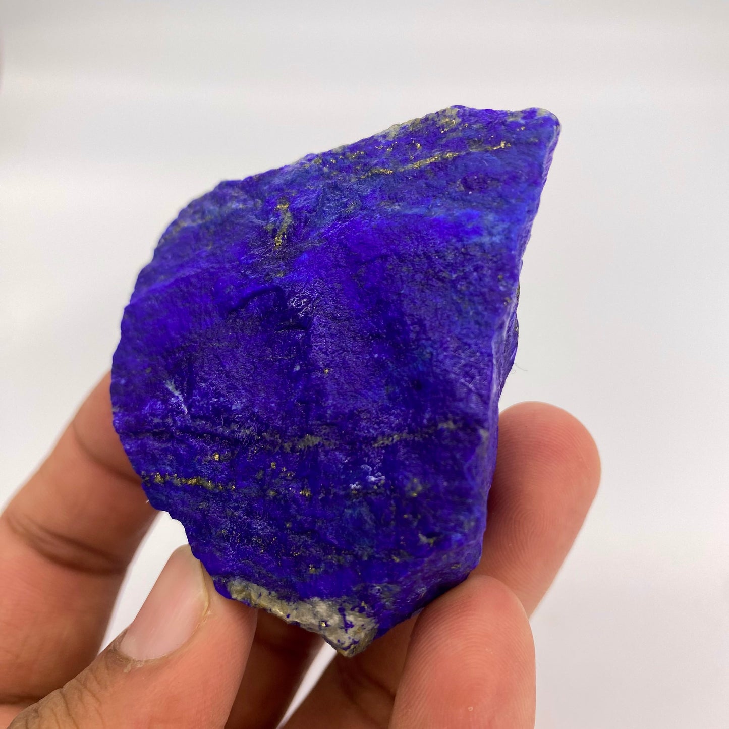 Lapis Lazuli, Lazurite, Afghanistan Minerals, 115g, Rough Gemstone, Royal Blue Lapis, Pyrite Inclusions, Lapidary Rough, Cabinet Specimen