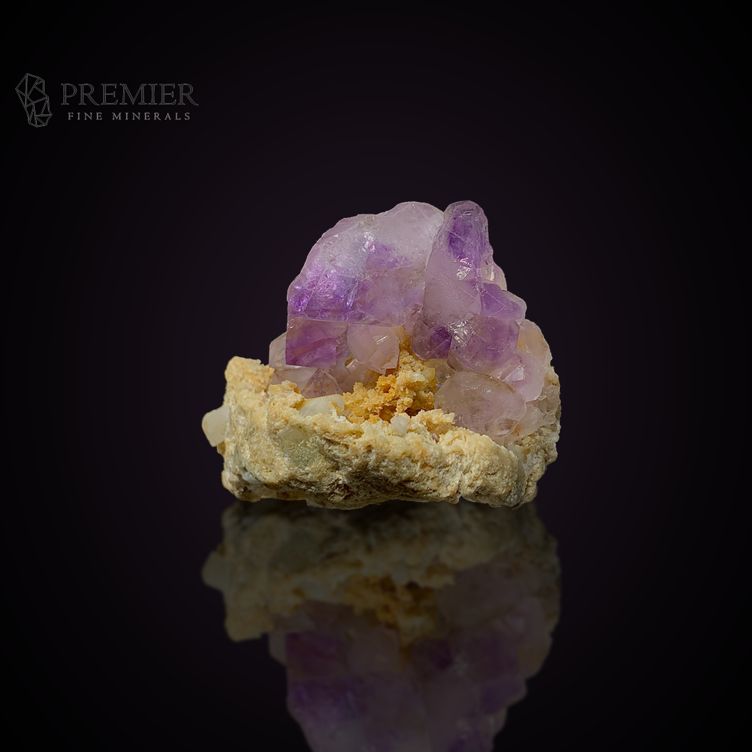 Amethyst, Quartz, Crystal Cluster, Afghanistan Mineral, Purple Crystal, On Matrix, Crown Chakra, Collector Specimen, Miniature Specimen, Healing Crystal, Natural Form