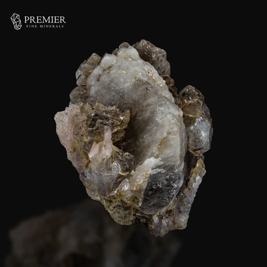 Polychromatic Skeleton, Rose Quartz, Smoky Quartz - Pakistan