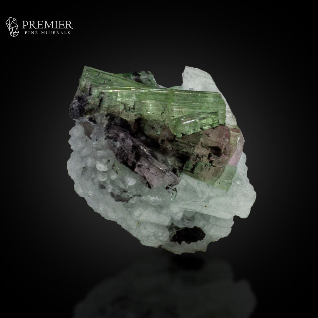 Watermelon Tourmaline Cluster on Feldspar – Afghanistan