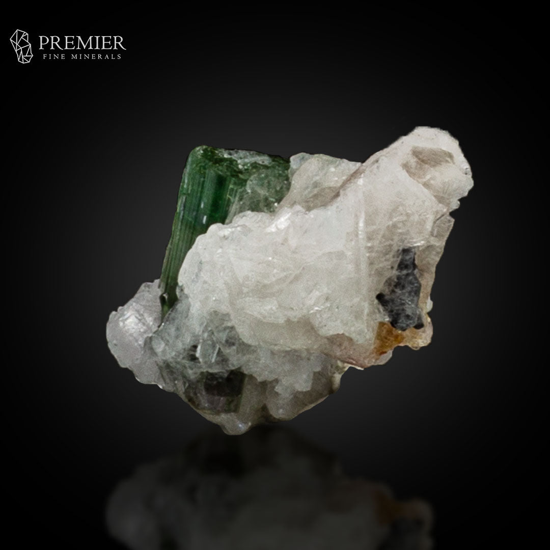 Green Tourmaline on Feldspar – Afghanistan Thumbnail