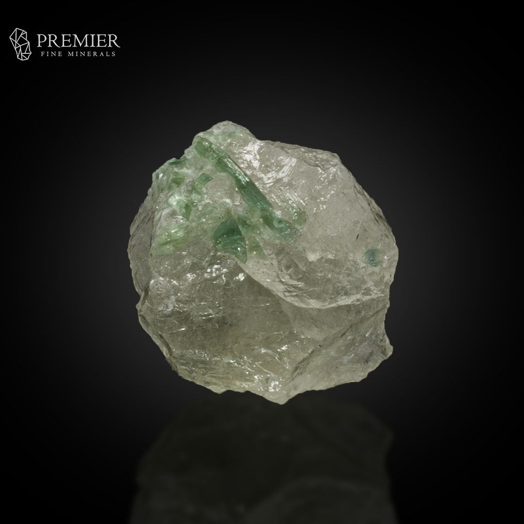 Seafoam Tourmaline Cluster on Quartz – Afghanistan