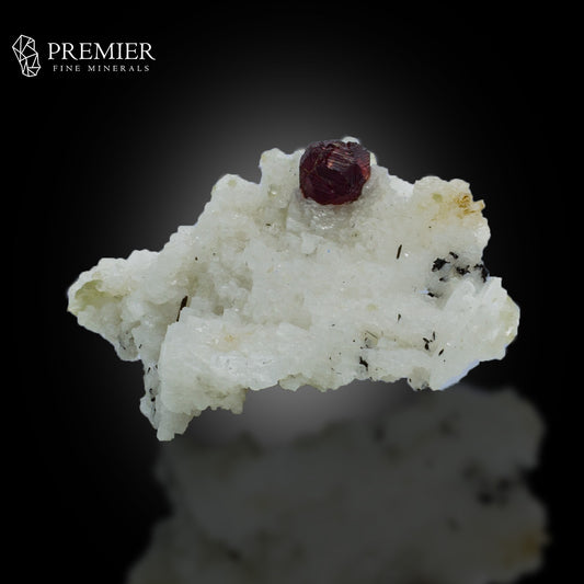 Etched Garnet & Black Tourmaline on Feldspar – Skardu Pakistan