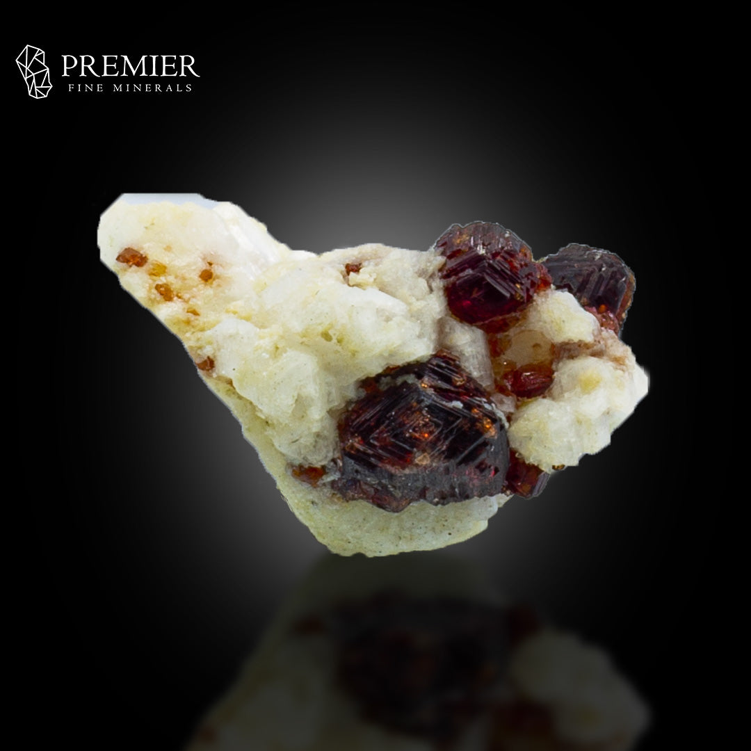 Etched Rhodolite Garnet on Feldspar – Skardu Pakistan