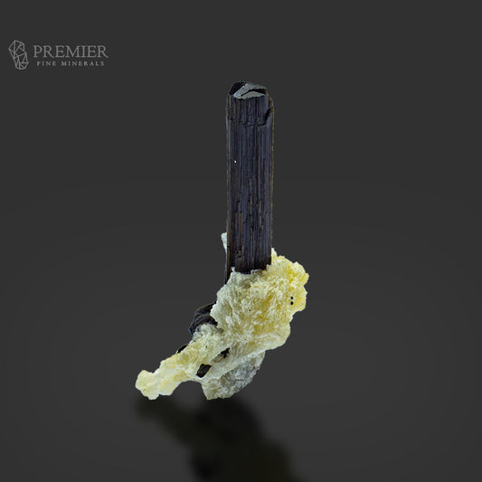 Black Tourmaline Crystal on Feldspar Matrix – Pakistan