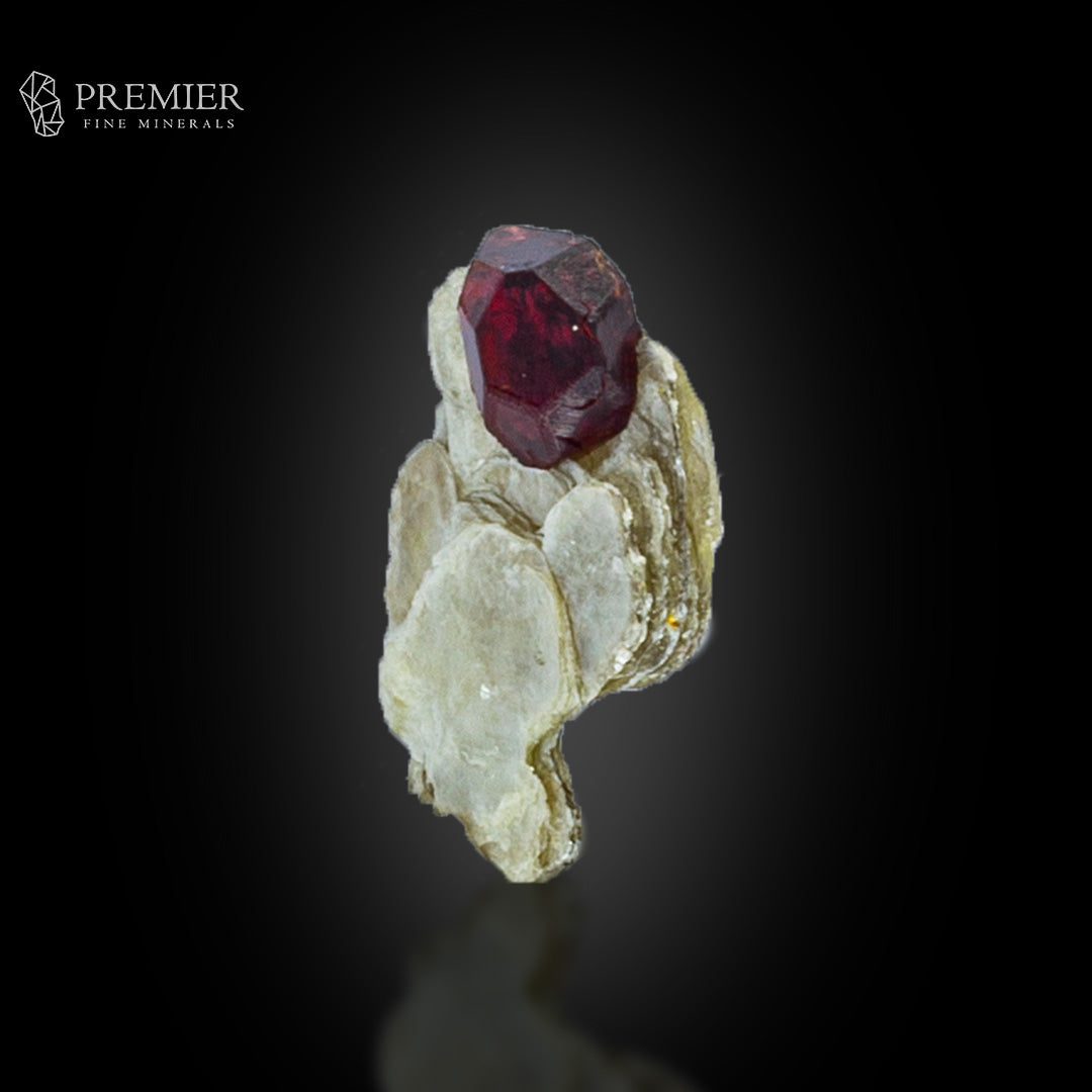 Spessartine Garnet on Muscovite Mica – Skardu Thumbnail