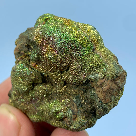 Rainbow Pyrite, Iridescent Pyrite, Fool's Gold, Pakistan Mineral, Pyrite Cluster, Solar Plexus, Abundance Stone, Collector Specimen, Metallic Mineral, Unique Color, Crystal Dimensions, Natural Specimen