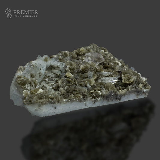 Aquamarine Cluster and Quartz on Muscovite – Skardu Pakistan