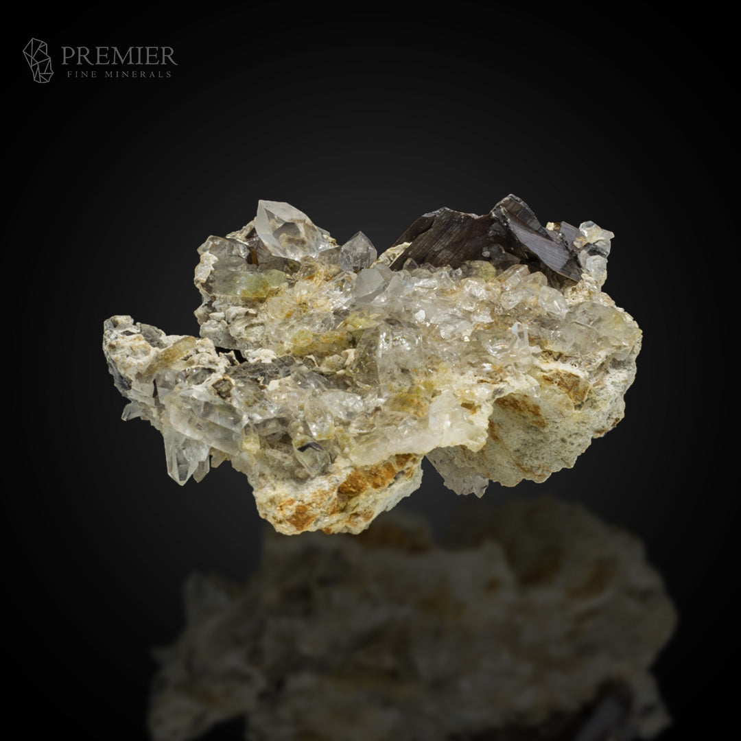 Rare Brookite on Quartz - Pakistan