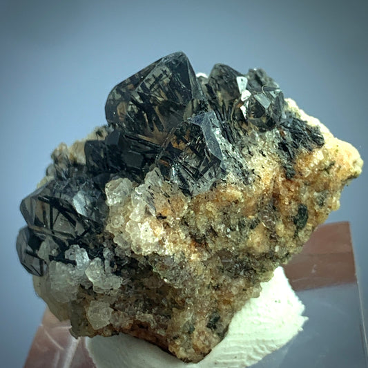 Black Rutile, Rutile Cluster, 55 Carat, Terminated Crystal, Rutile on Matrix, Rare Mineral, Black Crystal, Titanium Dioxide, Collector Specimen, Rutile Schorl