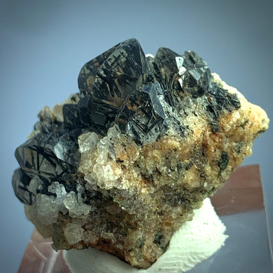 Black Rutile, Rutile Cluster, 55 Carat, Terminated Crystal, Rutile on Matrix, Rare Mineral, Black Crystal, Titanium Dioxide, Collector Specimen, Rutile Schorl