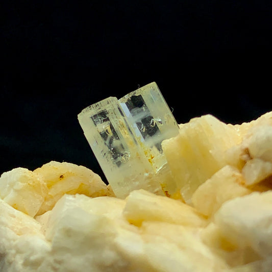 Twin Aquamarine Crystal on Matrix - Pakistan