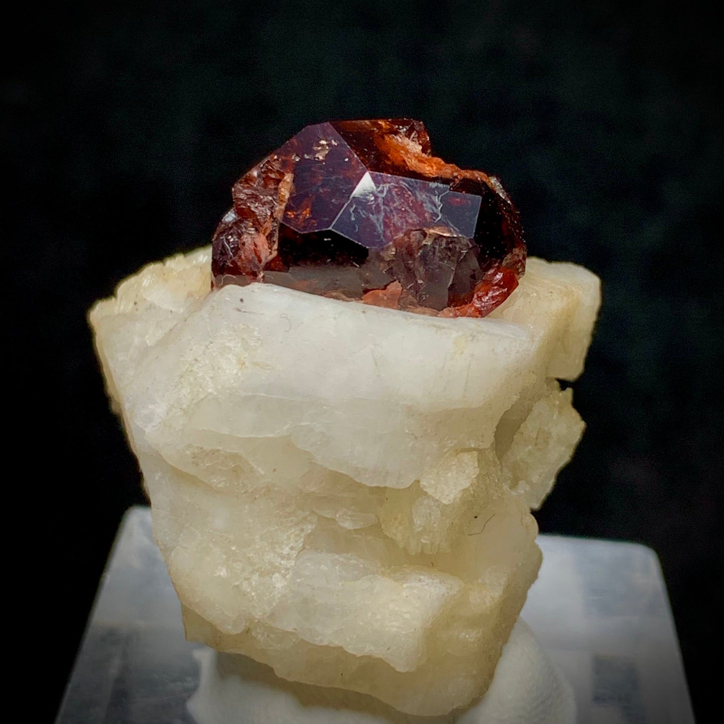 Etched Garnet, Garnet in Matrix, 160 Carats, 32 Grams, Pakistan Mineral, Feldspar, Unique Crystal Habit, Regeneration Stone, Collector Specimen, Miniature Specimen, Crystal Etching, Natural Art, Garnet Crystal