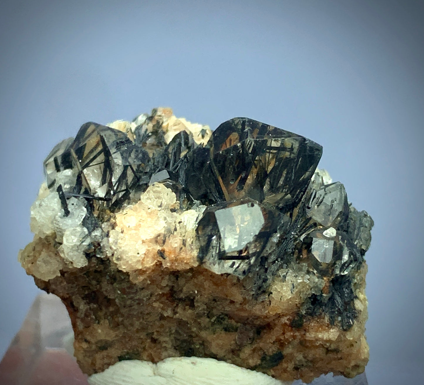 Black Rutile, Rutile Cluster, 55 Carat, Terminated Crystal, Rutile on Matrix, Rare Mineral, Black Crystal, Titanium Dioxide, Collector Specimen, Rutile Schorl