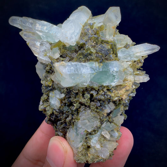 Epidote Crystal, Quartz Cluster, 1463 Carats, Massive Mineral, Green Crystal, Heart Chakra, Abundance Stone, Collector Specimen, Investment Stone, Mineral Association, Crystal Dimensions, Natural Specimen,