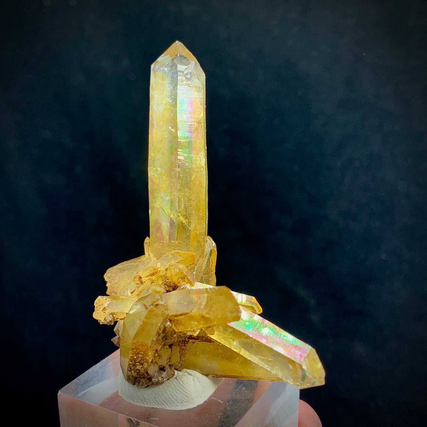 Citrine Cluster, Rainbow Quartz, Luminous Citrine, Abundance Stone, Solar Plexus, Healing Crystal, Quartz Cluster, Iridescent Crystal, Success Stone, , Natural Gemstone, Golden Quartz, Crystal Display