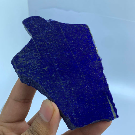 Lapis Lazuli Slab, 514 Carats, Afghan Lapis, Polished Slice, Royal Blue, Pyrite Inclusion, Third Eye Chakra, Collector Gem, Display Mineral, Wisdom Stone, Investment Stone, Afghanistan Mineral, Crystal Dimensions