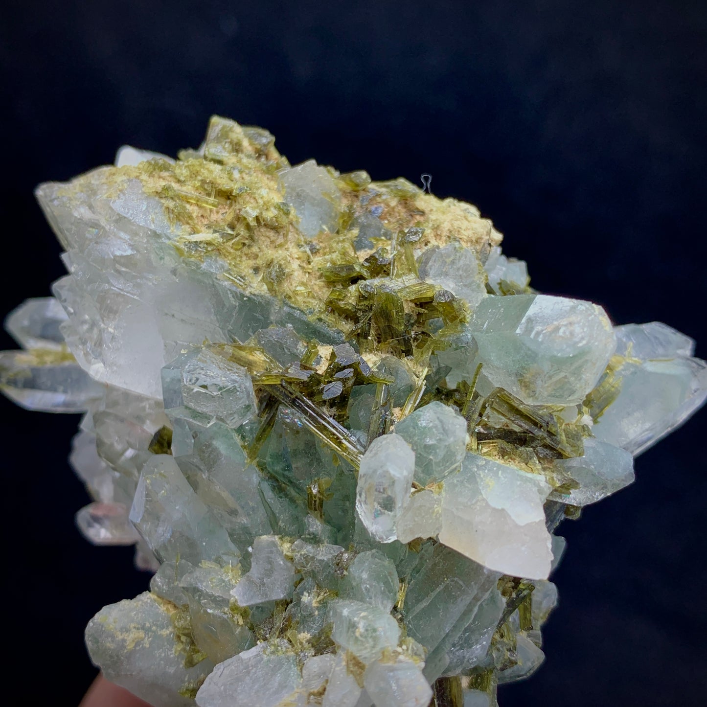 Epidote Crystal, Quartz Cluster, Massive Mineral, Green Crystal, Heart Chakra, Abundance Stone, Collector Specimen, Investment Stone, Mineral Association, Crystal Dimensions, Natural Specimen