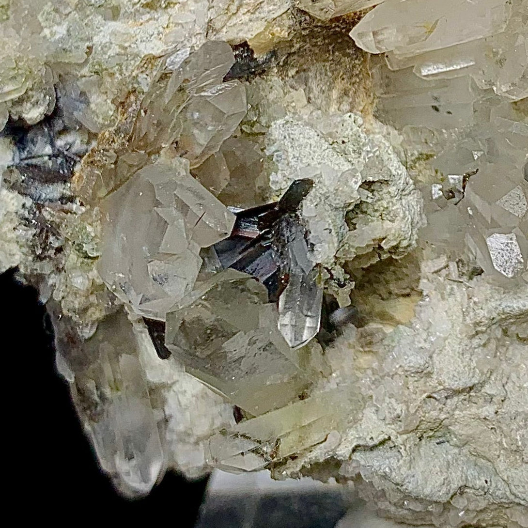 Brookite, Rare Mineral, Quartz, 320 Carats, 64 Grams, Pakistan Mineral, Polymorph, Collector Specimen, Miniature Specimen, Tabular Crystal, Brookite on Quartz, High Luster