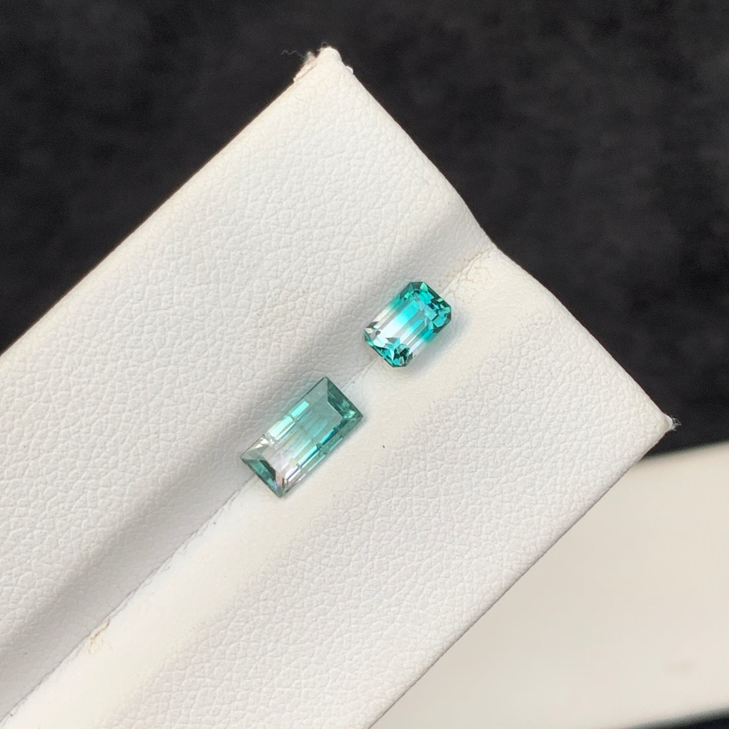 Bicolor Tourmaline, Vivid Green Tourmaline, Verdelite, 1.65 Carat, Cushion Cut, Faceted Gemstone, Loose Stone, Afghan Tourmaline, Fine Jewelry Gem, Green Gemstone, Tourmaline Jewelry