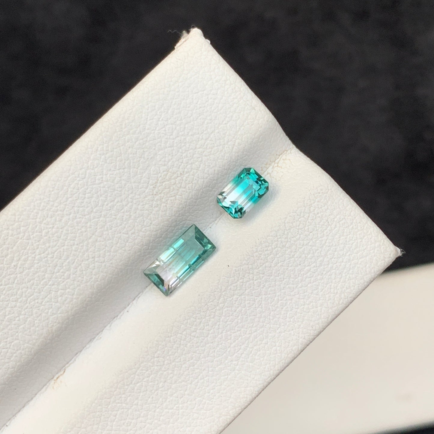 Bicolor Tourmaline, Vivid Green Tourmaline, Verdelite, 1.65 Carat, Cushion Cut, Faceted Gemstone, Loose Stone, Afghan Tourmaline, Fine Jewelry Gem, Green Gemstone, Tourmaline Jewelry