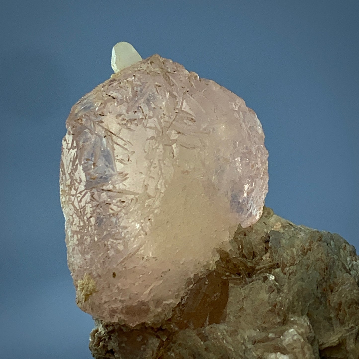 Morganite Crystal, Etched Morganite, Beryl Crystal, Muscovite Matrix, Calcite on Morganite, Pink Beryl, Rare Mineral, Collector Specimen, Crystal Cluster, Heart Chakra