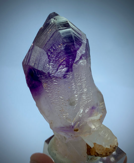 Amethyst Scepter, Amethyst Crystal, Quartz Specimen, Natural Mineral, Amethyst on Quartz, Afghan Amethyst, Scepter Quartz, High Quality Crystal, Deep Purple Amethyst, Carat, Crystal Cluster, Raw Crystal, Collector Specimen