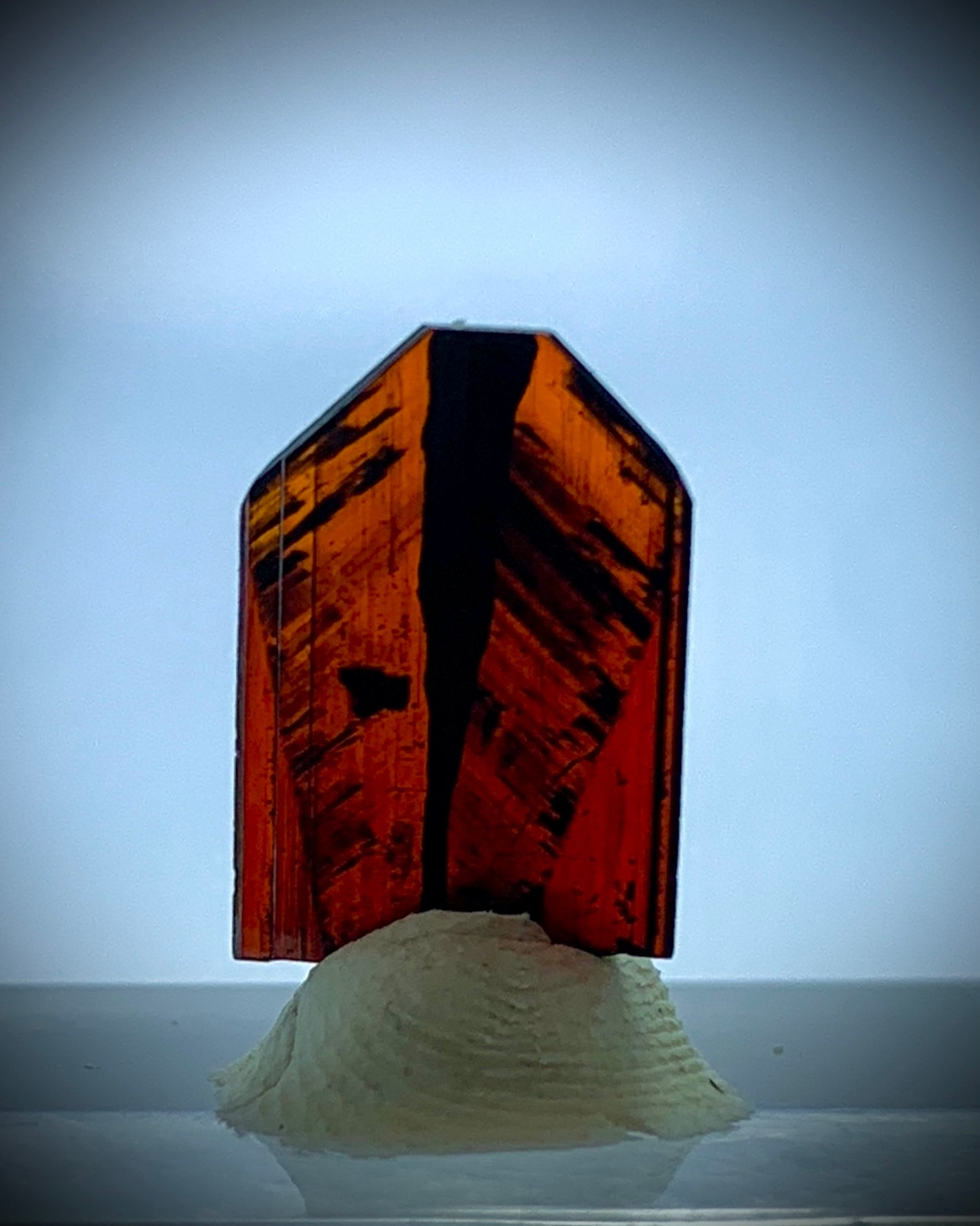 Brookite Crystal, 1.85 Carat, Red Brookite, Perfect Termination, Pakistan Crystal, Rare Mineral, Flawless Crystal, Collector Specimen, Terminated Crystal