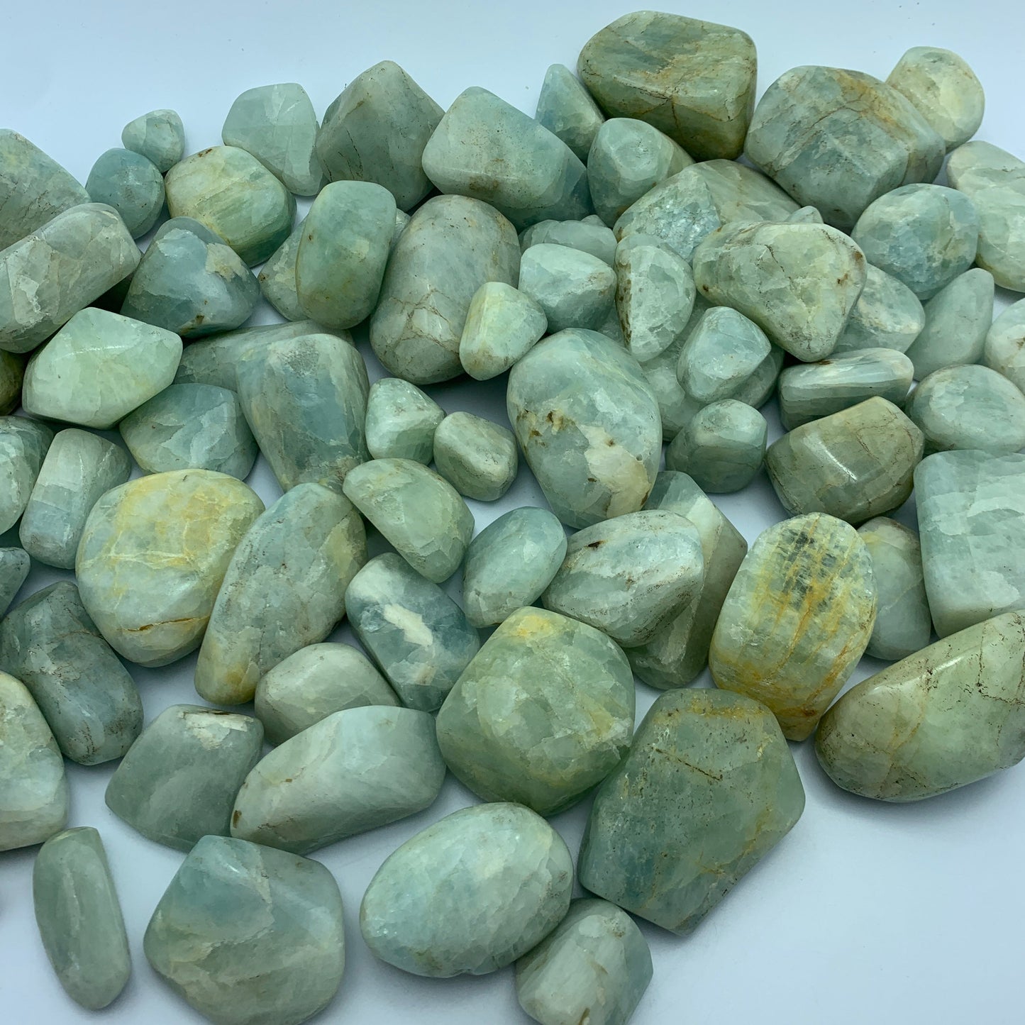 Aquamarine Tumbled, 300 Carat, Blue Aquamarine, Polished Crystal, Pakistan Gemstone, Healing Stone, Palm Stone, Meditation Stone, Blue Beryl, Throat Chakra, Crystal Specimen