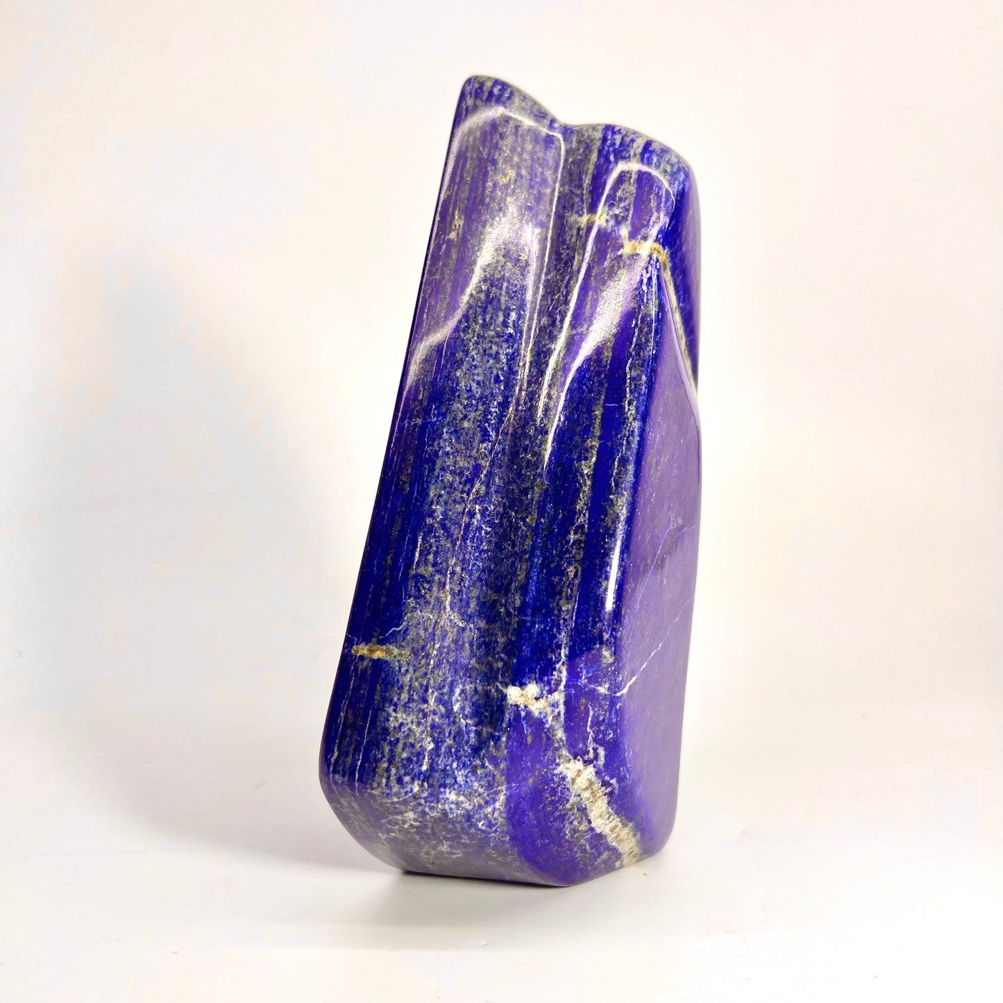 Lapis Lazuli, Lazurite, Afghanistan Minerals, 1200g, Polished Gemstone, Royal Blue Lapis, Pyrite Inclusions, Lapis Block, Display Specimen