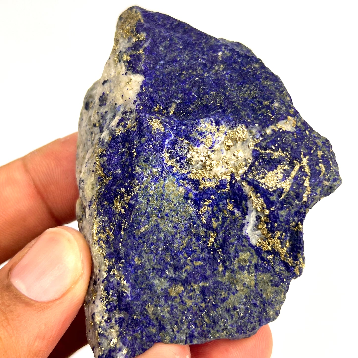 Lapis Lazuli, Lazurite, Afghanistan Minerals, Rough Mineral, Raw Lapis, Pyrite Inclusions, Natural Specimen, Cabinet Display, Dogtooth Habit, Structural Specime