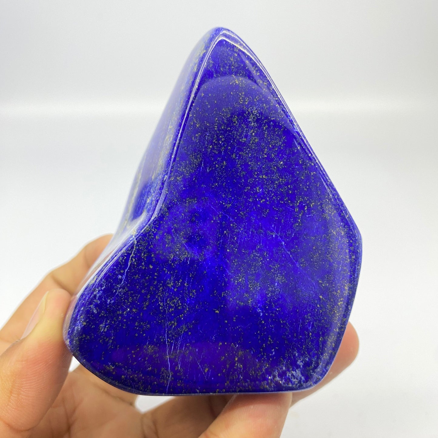 Lapis Lazuli, Lazurite, Afghanistan Minerals, Polished Gemstone, Royal Blue Lapis, Pyrite Inclusions, Freeform Lapis, Display Specimen