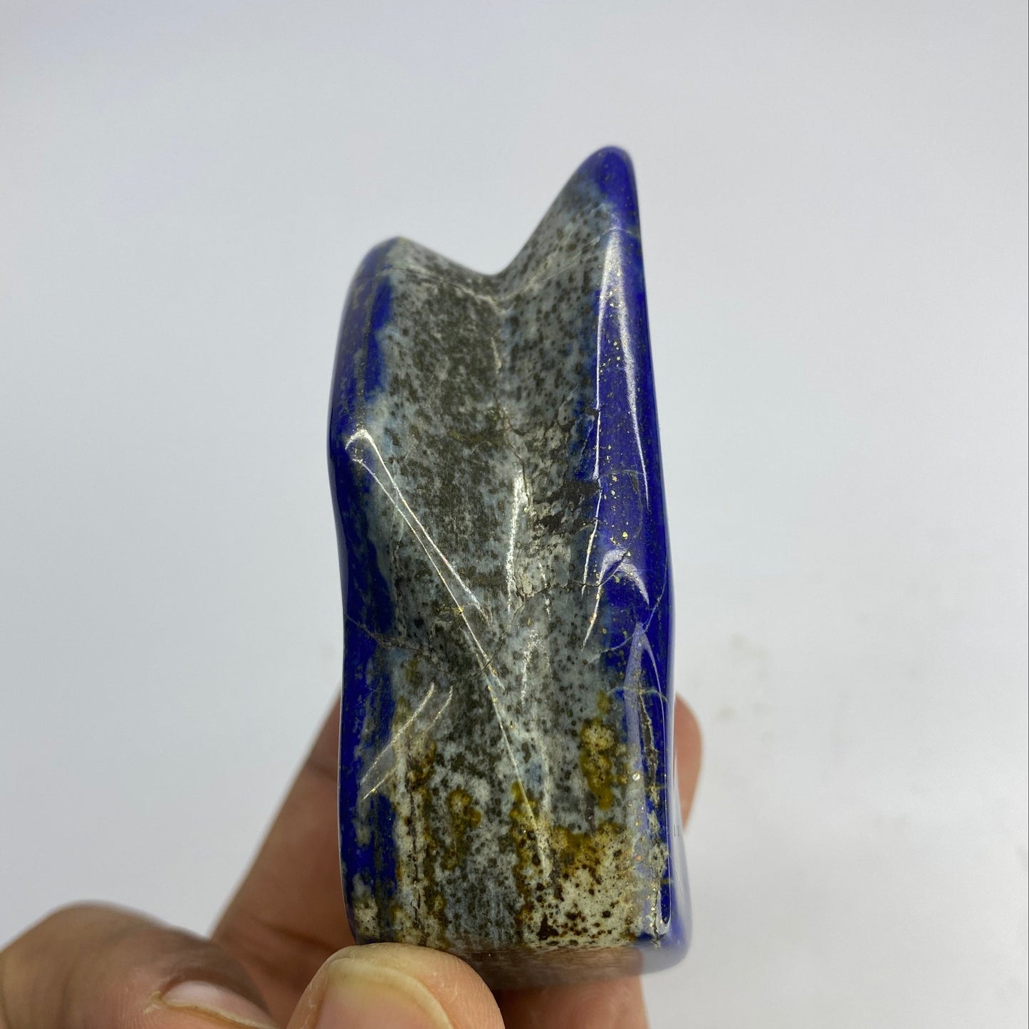 Lapis Lazuli, Lazurite, Afghanistan Minerals, Polished Gemstone, Royal Blue Lapis, Pyrite Inclusions, Freeform Lapis, Display Specimen