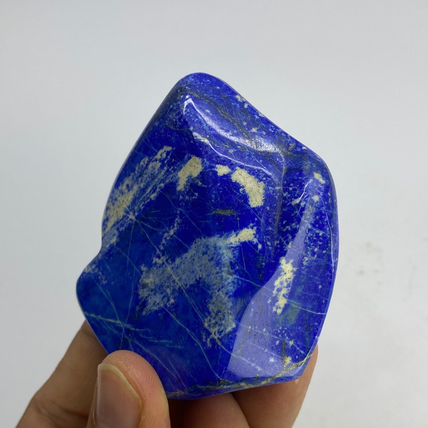 Lapis Lazuli, Lazurite, Afghanistan Minerals, Polished Gemstone, Royal Blue Lapis, Pyrite Inclusions, Freeform Lapis, Display Specimen