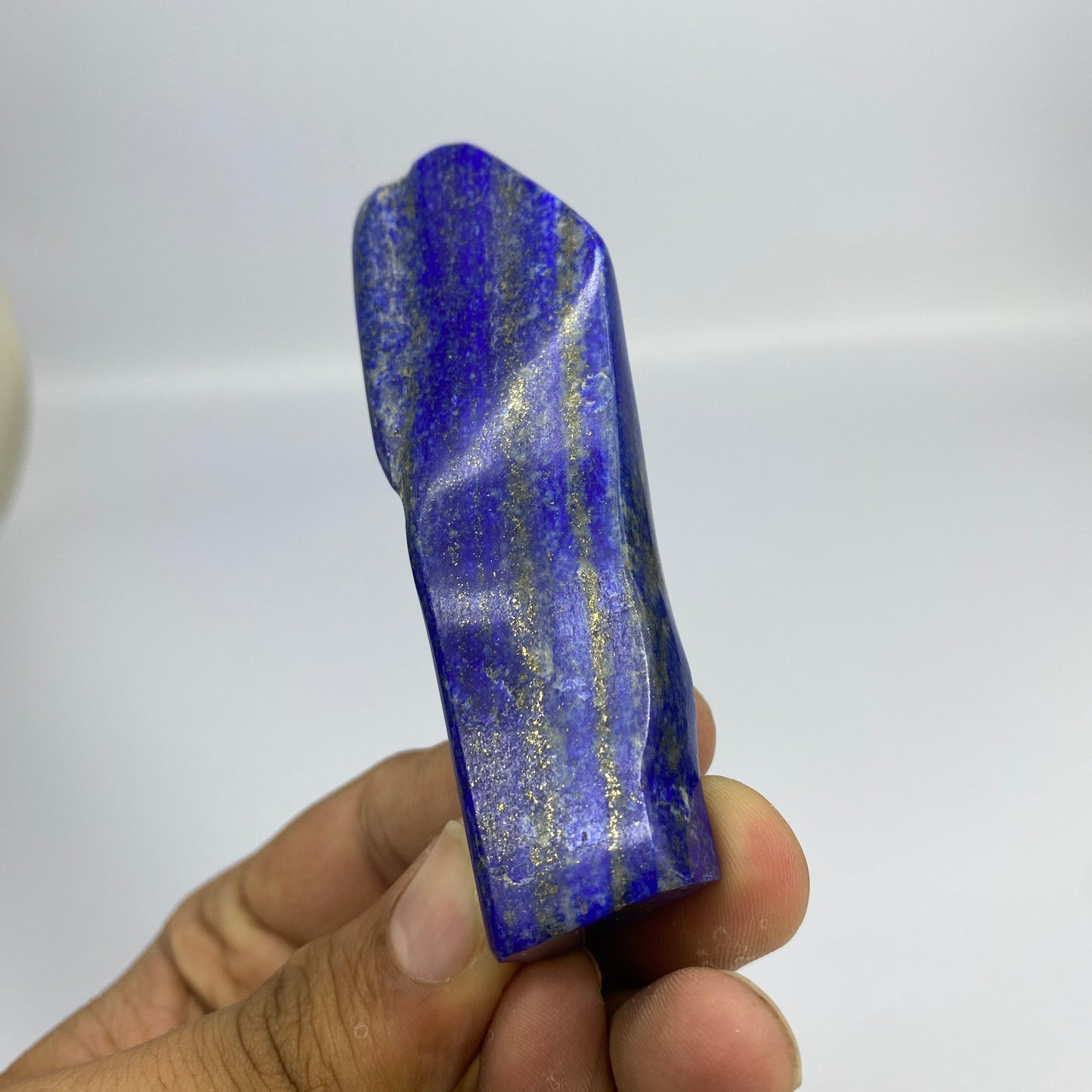 Lapis Lazuli, Lazurite, Afghanistan Minerals, Polished Gemstone, Royal Blue Lapis, Pyrite Inclusions, Freeform Lapis, Display Specimen