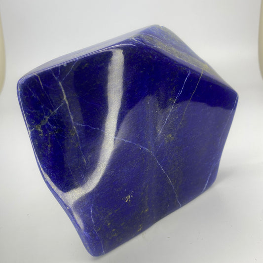 Lapis Lazuli, Lazurite, Afghanistan Minerals, Polished Gemstone, Royal Blue Lapis, Pyrite Inclusions, Lapis Block, Display Specimen