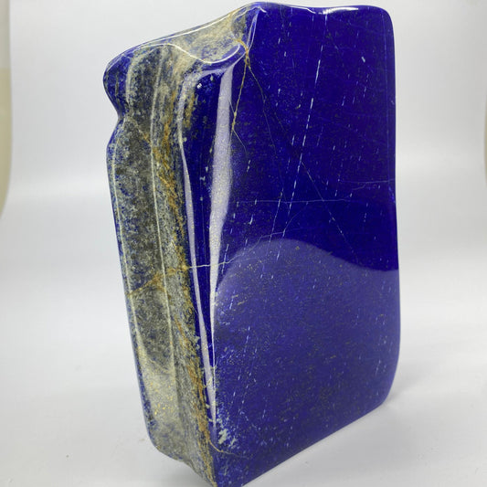 Lapis Lazuli, Lazurite, Afghanistan Minerals, Polished Gemstone, Royal Blue Lapis, Pyrite Inclusions, Lapis Block, Display Specimen