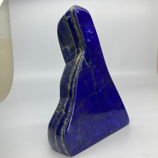 Lapis Lazuli, Lazurite, Afghanistan Minerals, 2.65kg, Polished Gemstone, Royal Blue Lapis, Pyrite Inclusions, Lapis Block, Display Specimen