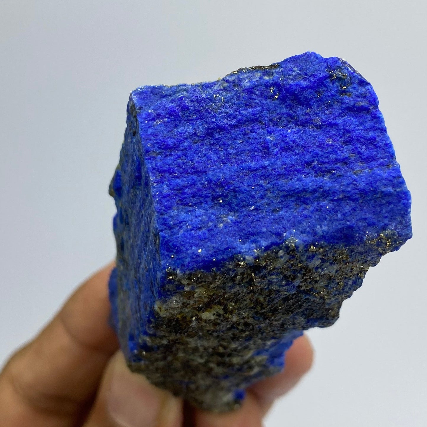 Lapis Lazuli, Lazurite, Afghanistan Minerals, 147g, Rough Gemstone, Royal Blue Lapis, Pyrite Inclusions, Lapidary Rough, Cabinet Specimen