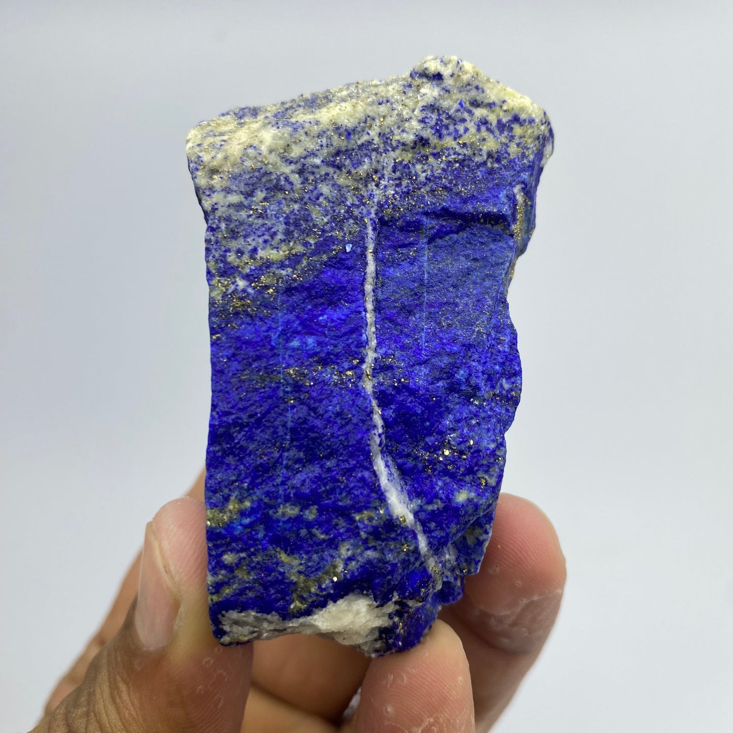 Lapis Lazuli, Lazurite, Afghanistan Minerals, 99.6g, Rough Gemstone, Royal Blue Lapis, Pyrite Inclusions, Lapidary Rough, Cabinet Specimen